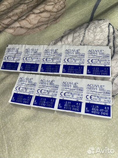 Линзы acuvue oasys однодневные