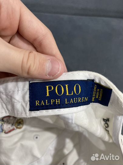 Кепка polo ralph lauren белая