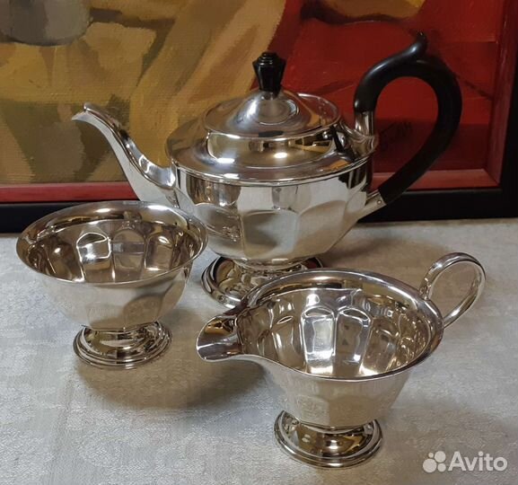 Наборы чайной посеребренной посуды