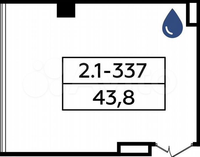 Продается помещение под офис площадью 43.8 кв.м