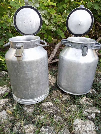 Алюминиевая фляга, бидон 40 л. бидон железный