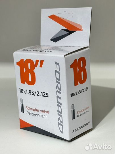 Камера для велосипеда 18х1,95-2,125 AV Forward автониппель