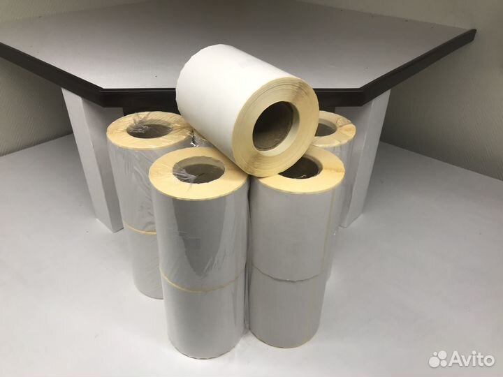 Термоэтикетки 100х150 эко 300шт/рулон все размеры