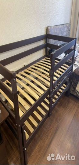 Кровать для 2-х детей из березы Венге цв