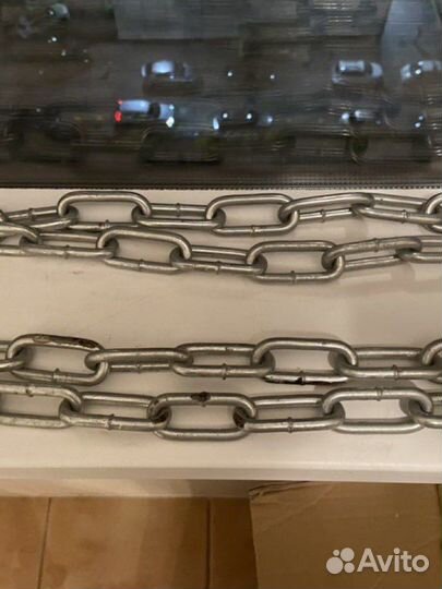 Цепь 2 м для велозамка оцинкованная