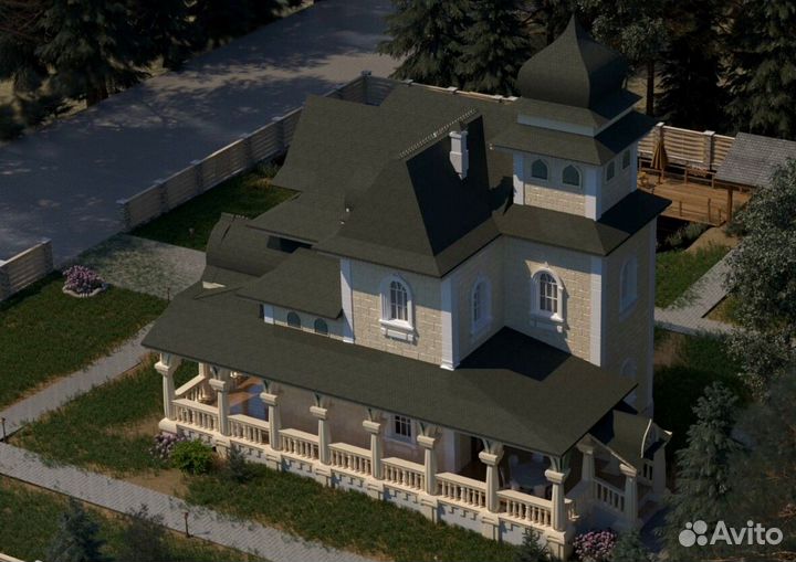 Готовый проект усадьб из газобетонного блока 220м2