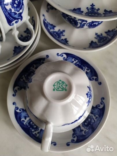 Чайно-кофейный сервиз (не полный)