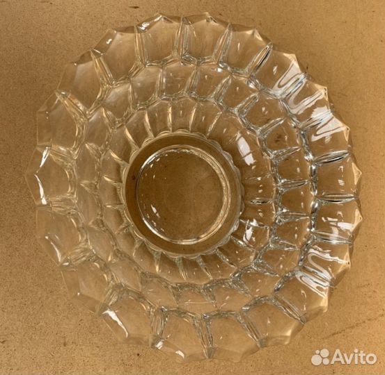 Хрусталь стекто СССР ваза конфетница салатница
