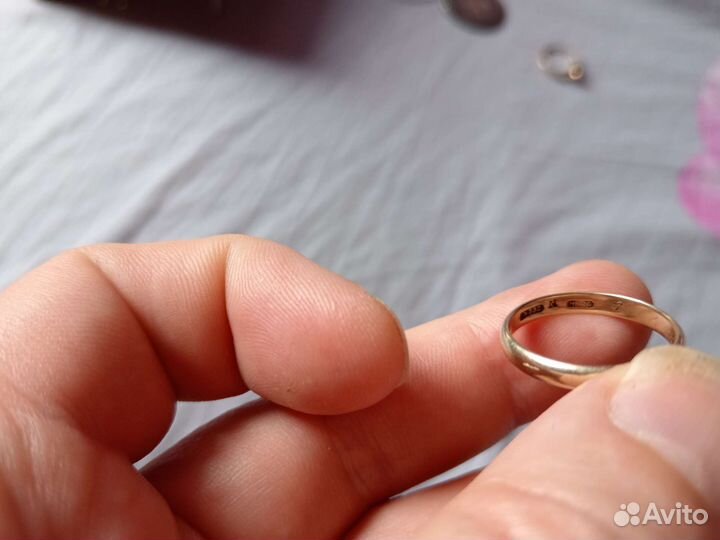 Царское серебро и зол обруч 2,5 гр