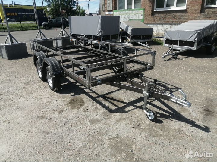 Прицеп двухосный усиленный, с птс