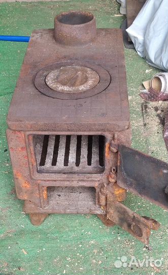 Печь буржуйка чугунная разборная СССР