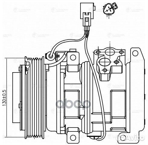 Компрессор кондиц. для а/м Toyota Camry (01) 2