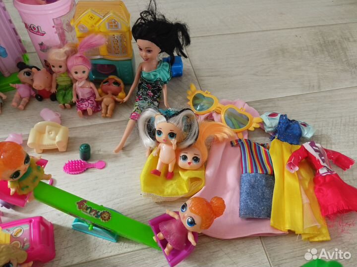 Игрушки пакетом для девочки