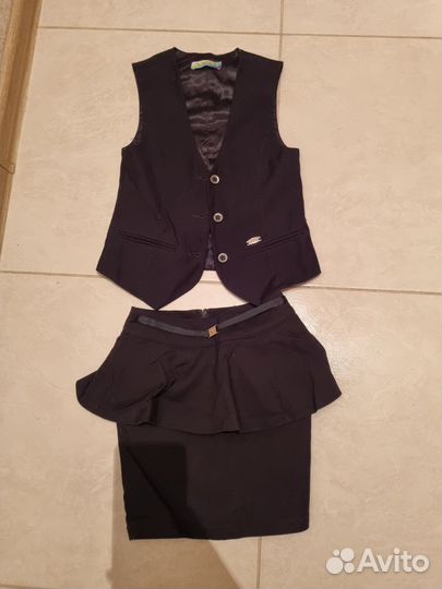 Костюм школьный для девочки 128