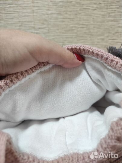 Шапка и снуд для девочки зима