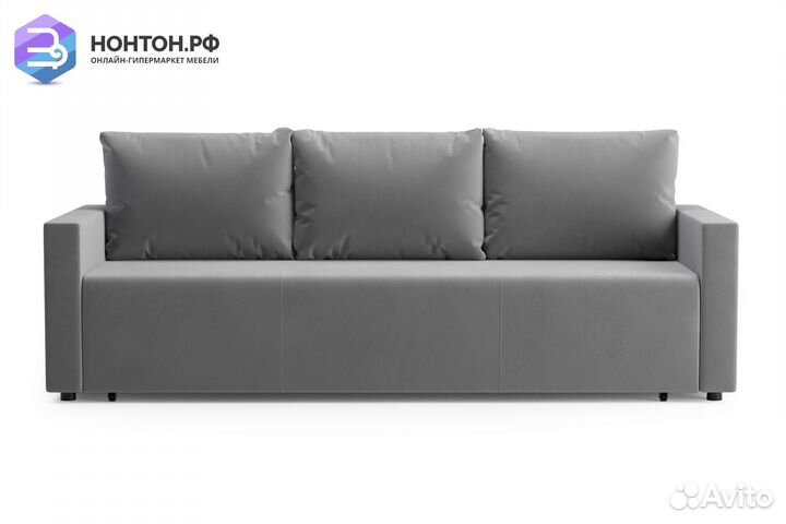 Диван еврокнижка Виена серый