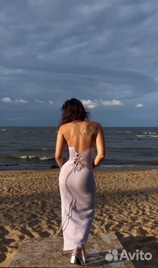 Трикотажное платье летнее