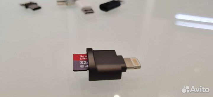 Адаптер для iPhone MicroSD-Lightning OTG