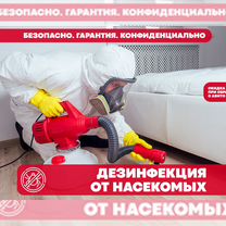 Дезинфекция Ун�ичтожение тараканов, клопов, клещей