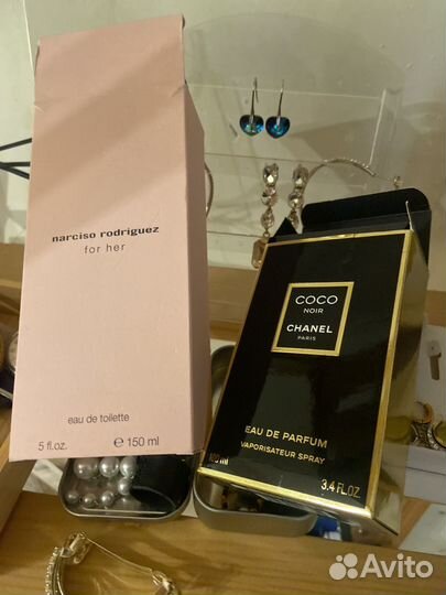 Духи Chanel Noir и Narciso Rodriguez for her