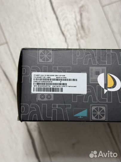 Видеокарта RTX 4060 Ti 8GB Palit Dual OC