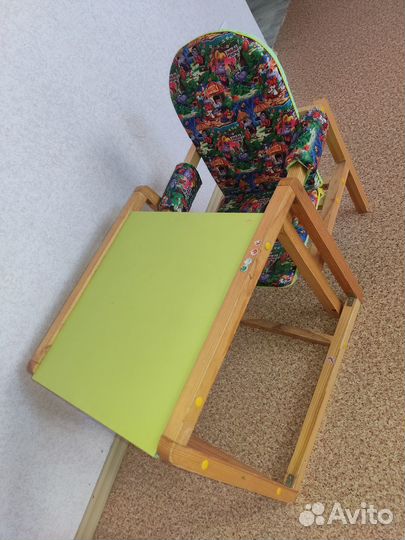 Детский столик и стульчик деревянный