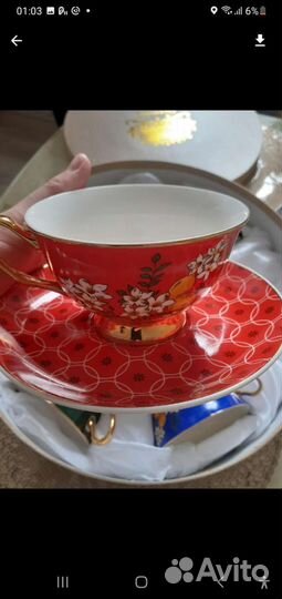 Чайный сервиз новый в коробке