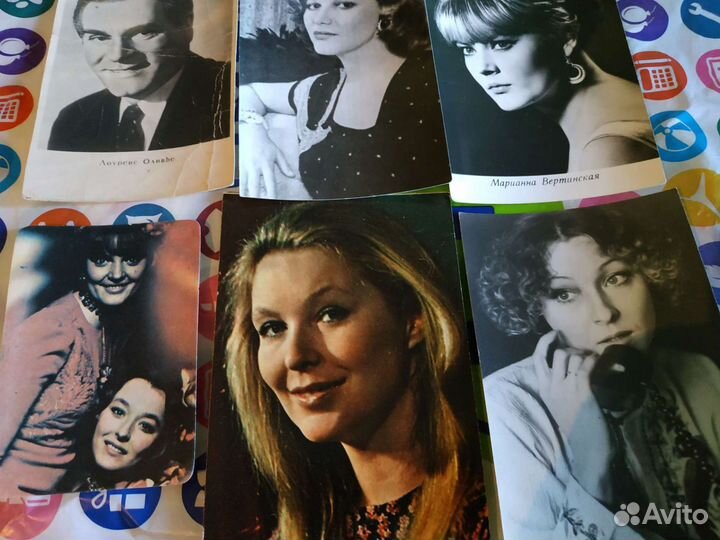 Открытки артистов советского периода цветные