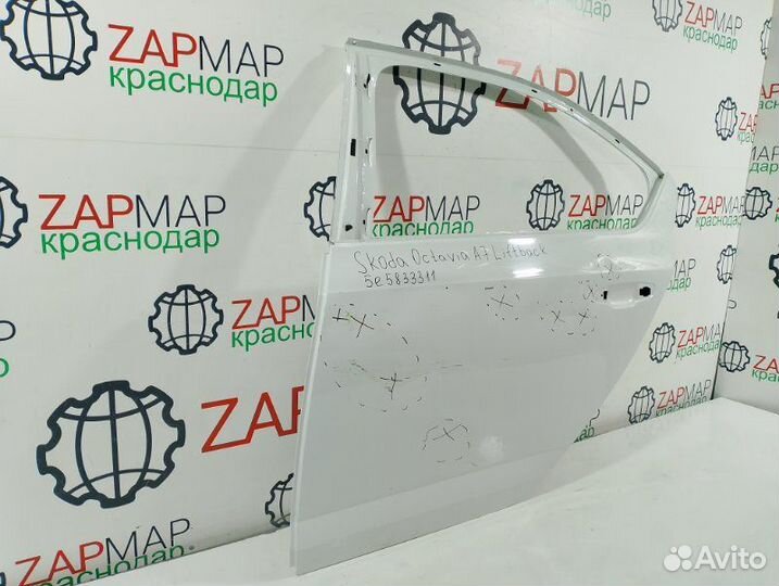 Дверь задняя левая Skoda Octavia A7 5E3 до