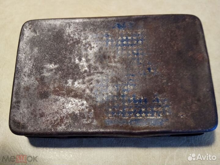 Банка жестяная старинная