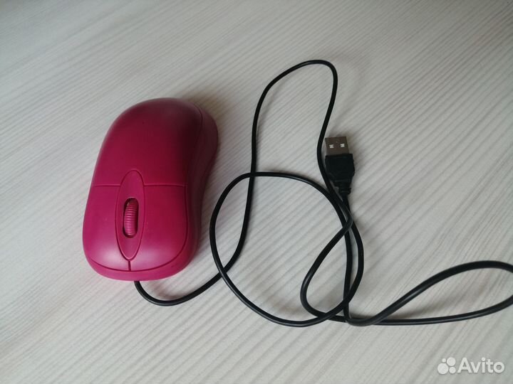 Компьютерная мышь розовая