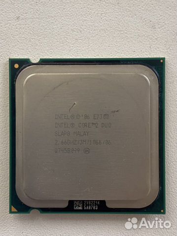Процессор intel core 2 duo e7300