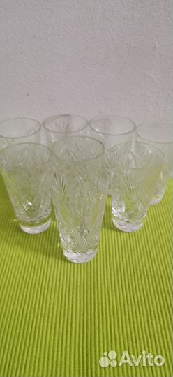 Рюмки. Чайные пары. Хрусталь