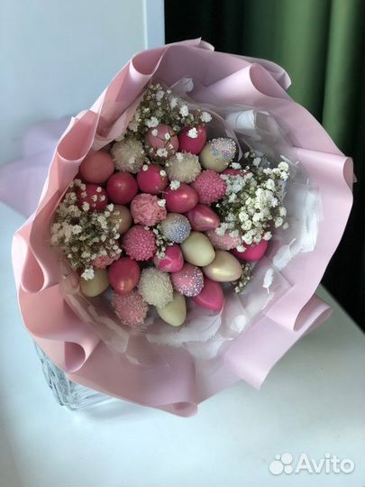 Клубника в шоколаде букеты и наборы