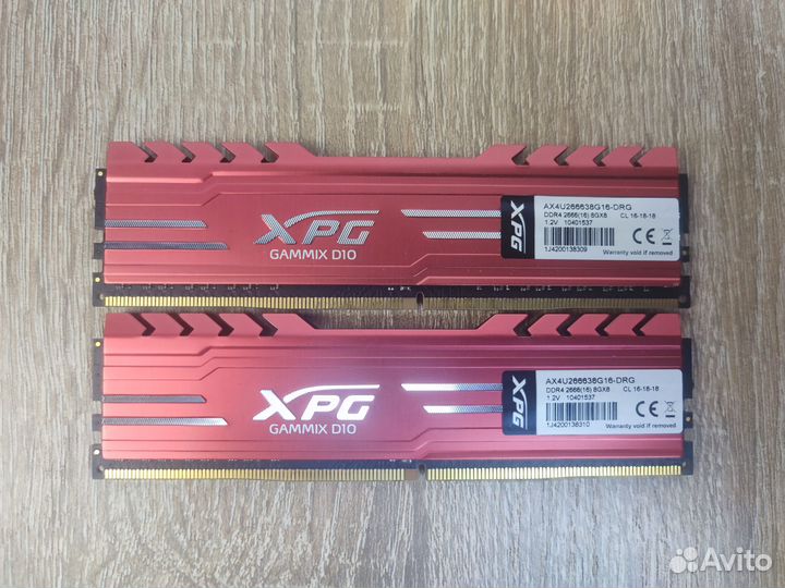 Adata XPG gammix D10 2x8Gb 2666 мгц