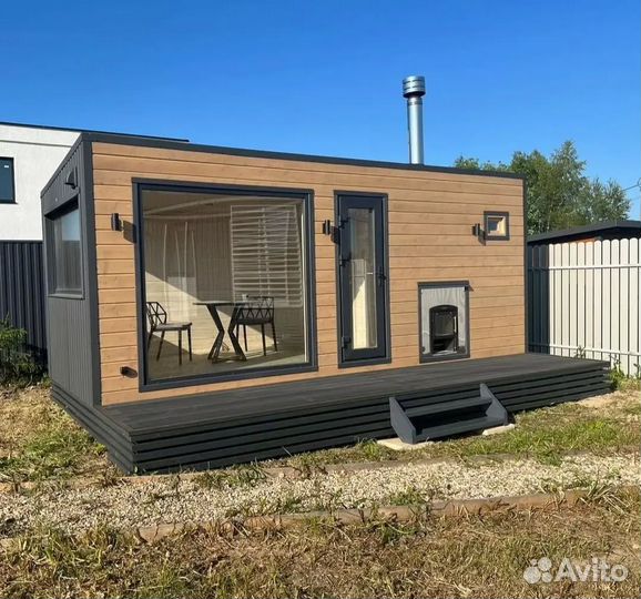 Модульная баня под ключ, баня из бруса