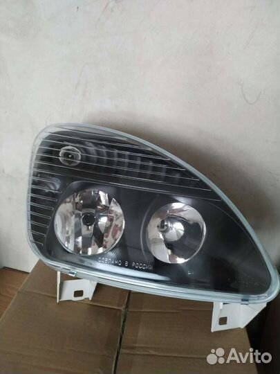 Передние Фары на Газель Лисичка(Стеклянные)