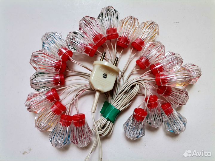 Елочная, новогодняя гирлянда СССР 