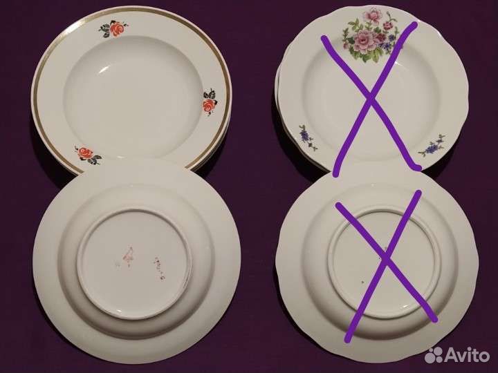 Тарелки, блюдца, СССР