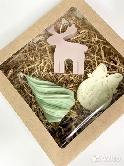 Новогодние свечи ручной работы