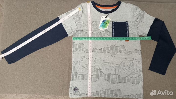 Кофта (джемпер) из хлопка для мальчика серого цвет