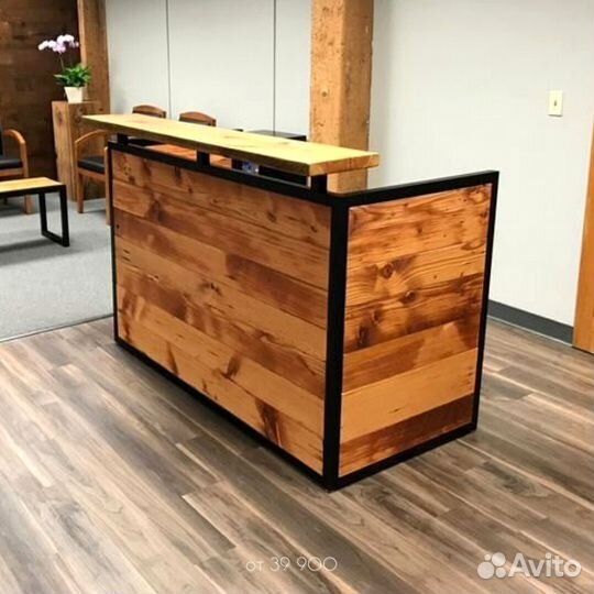 Стойка ресепшн лофт Бесплатный монтаж