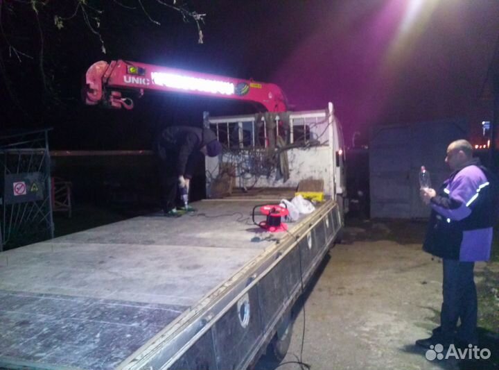 Аренда и услуги манипулятора, стрела 3 т, 8 м, борт 5 т, 6 м