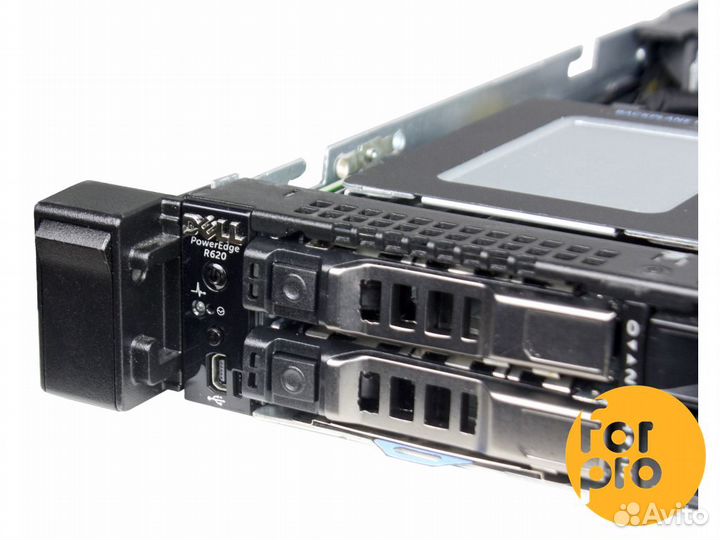 Сервер dell R620 10SFF 2xE5-2630 64GB, H710p