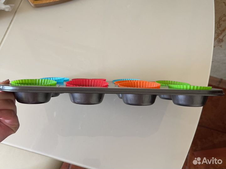 Форма для кексов с силиконовыми