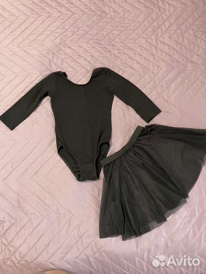 Купальник для гимнастики с юбочкой