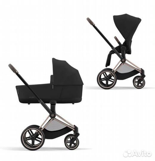 Коляска Cybex Priam IV 2 в 1 Rose Gold Sepia Black