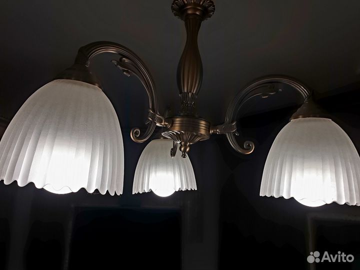 Люстра, латунь, Германия