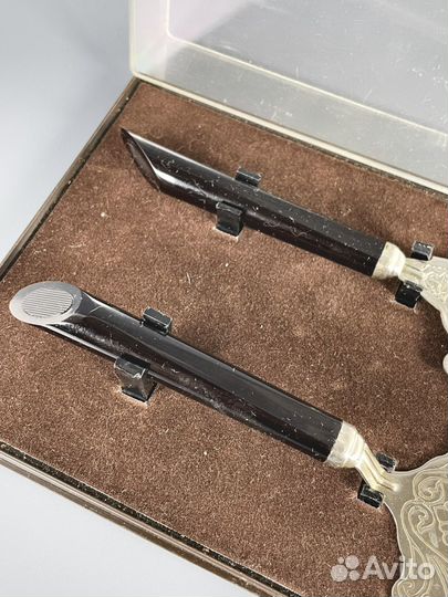 Мельхиоровый набор для торта СССР