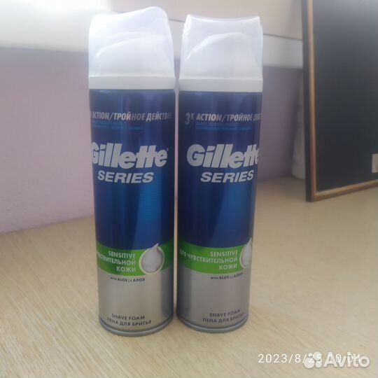 Gillette пена и гель для бритья
